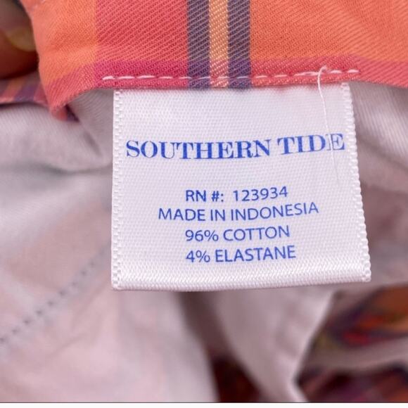 Southern Tide Men's Plaid Skipjack Shorts 32 - Picture 5 of 6